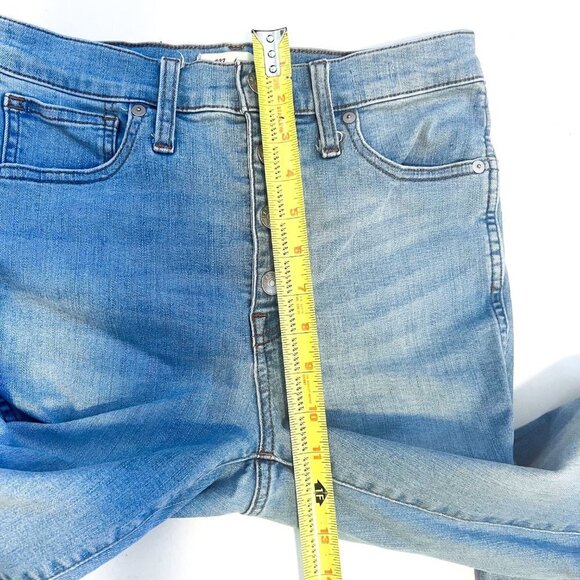 Madewell 10” High Rise Skinny Jeans Size 28Mickleton Light Wash M5327 - Picture 9 of 13